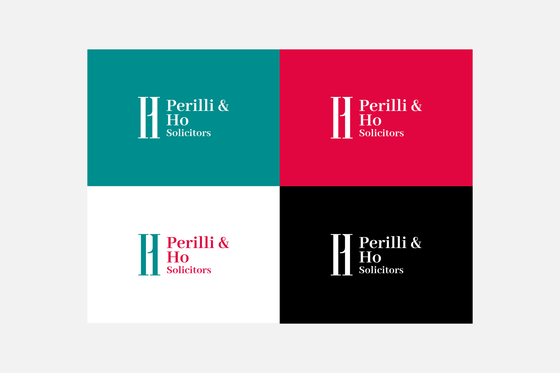 Perilli & Ho brand identity — Solicitors design by var.studio (3)