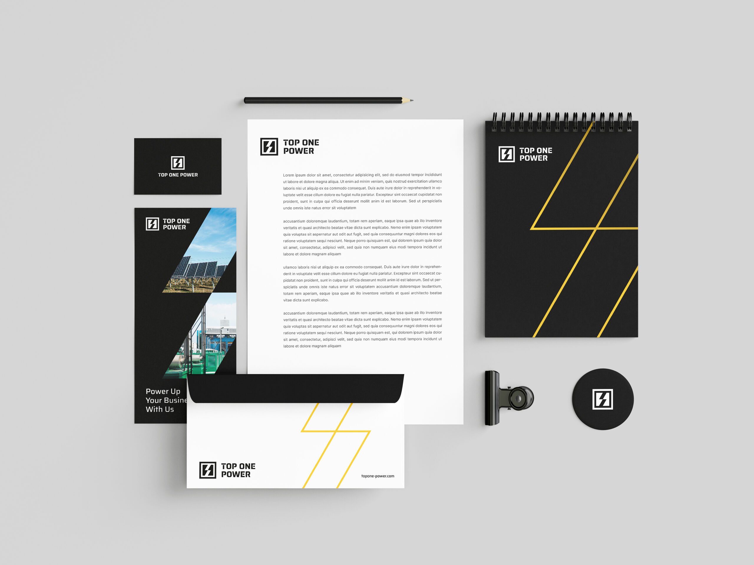 Top One Power brand identity — Energy design by var.studio (10)