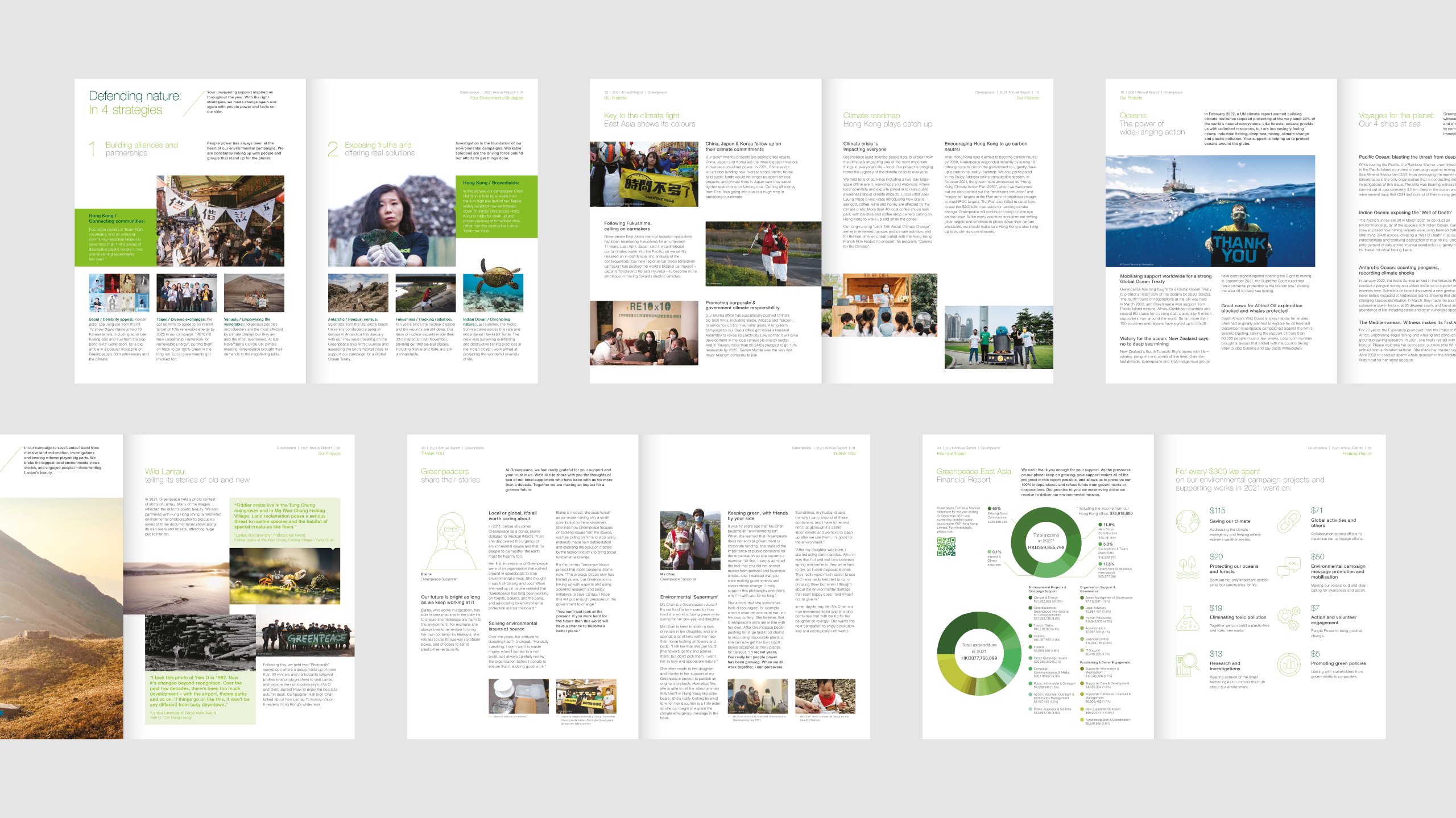Greenpeace East Asia Annual Report Design brand identity — Graphic Design design by var.studio (11)