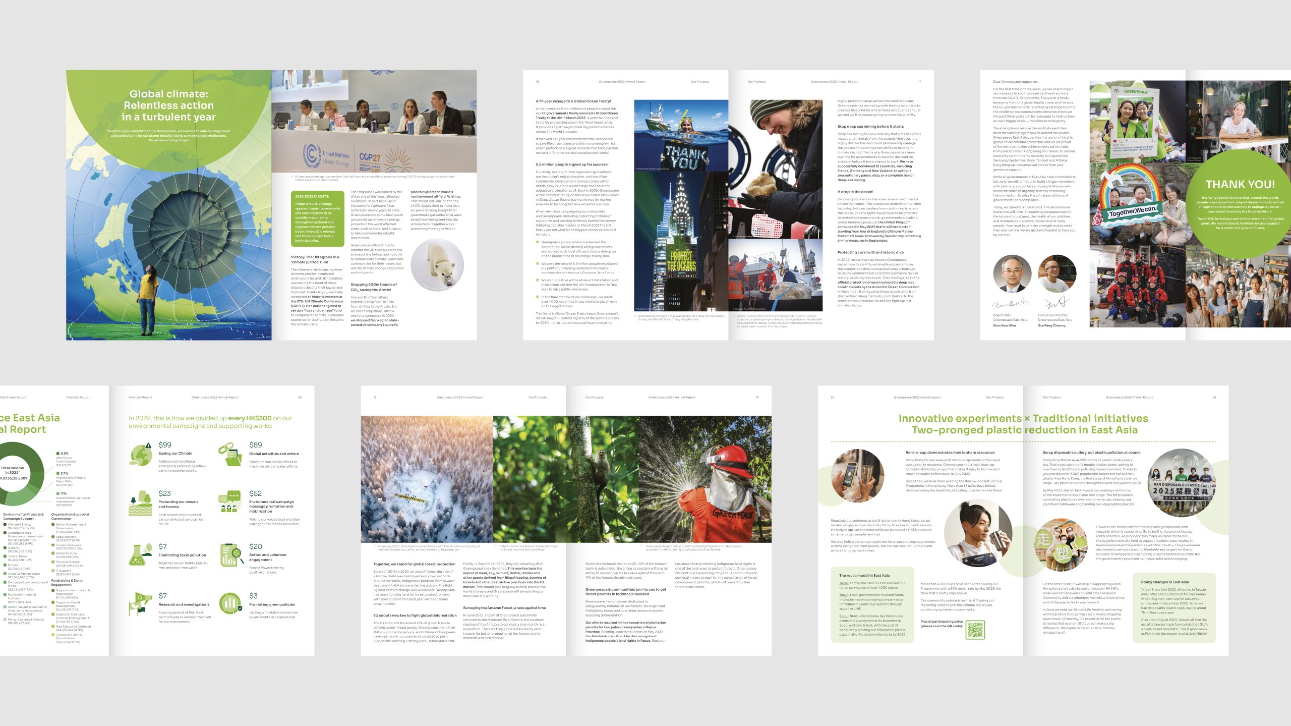 Greenpeace East Asia Annual Report Design brand identity — Graphic Design design by var.studio (20)