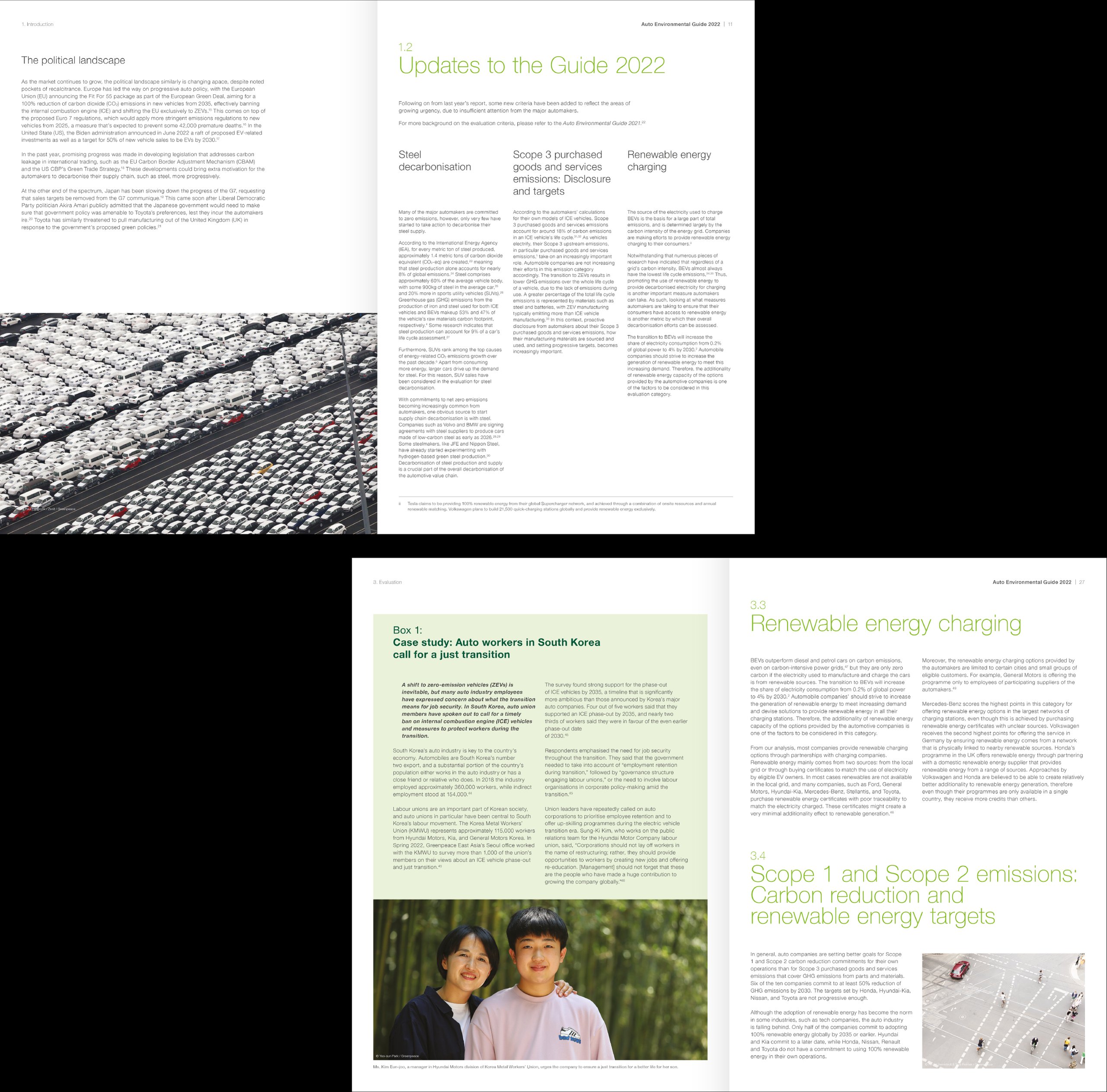 Greenpeace Auto Environmental Guide Report brand identity — Graphic Design design by var.studio (11)